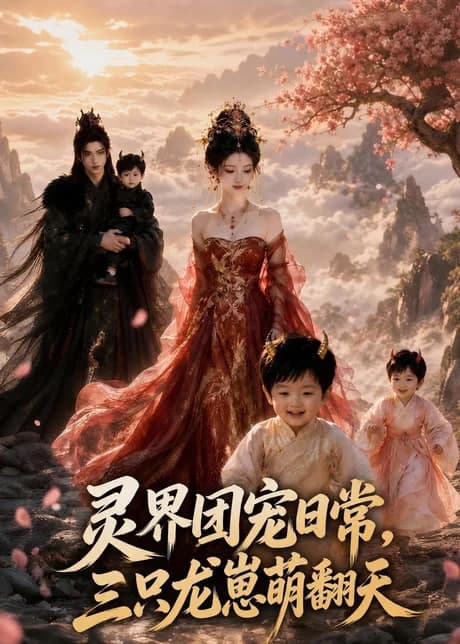 灵界团宠日常，三只龙崽萌翻天海报