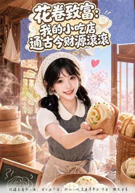 花卷致富：我的小吃店通古今财源滚滚海报