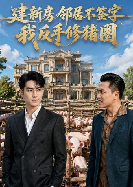 建新房邻居不签字，我反手修猪圈海报