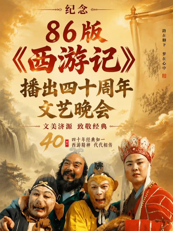 纪念86版《西游记》播出四十周年文艺晚会海报
