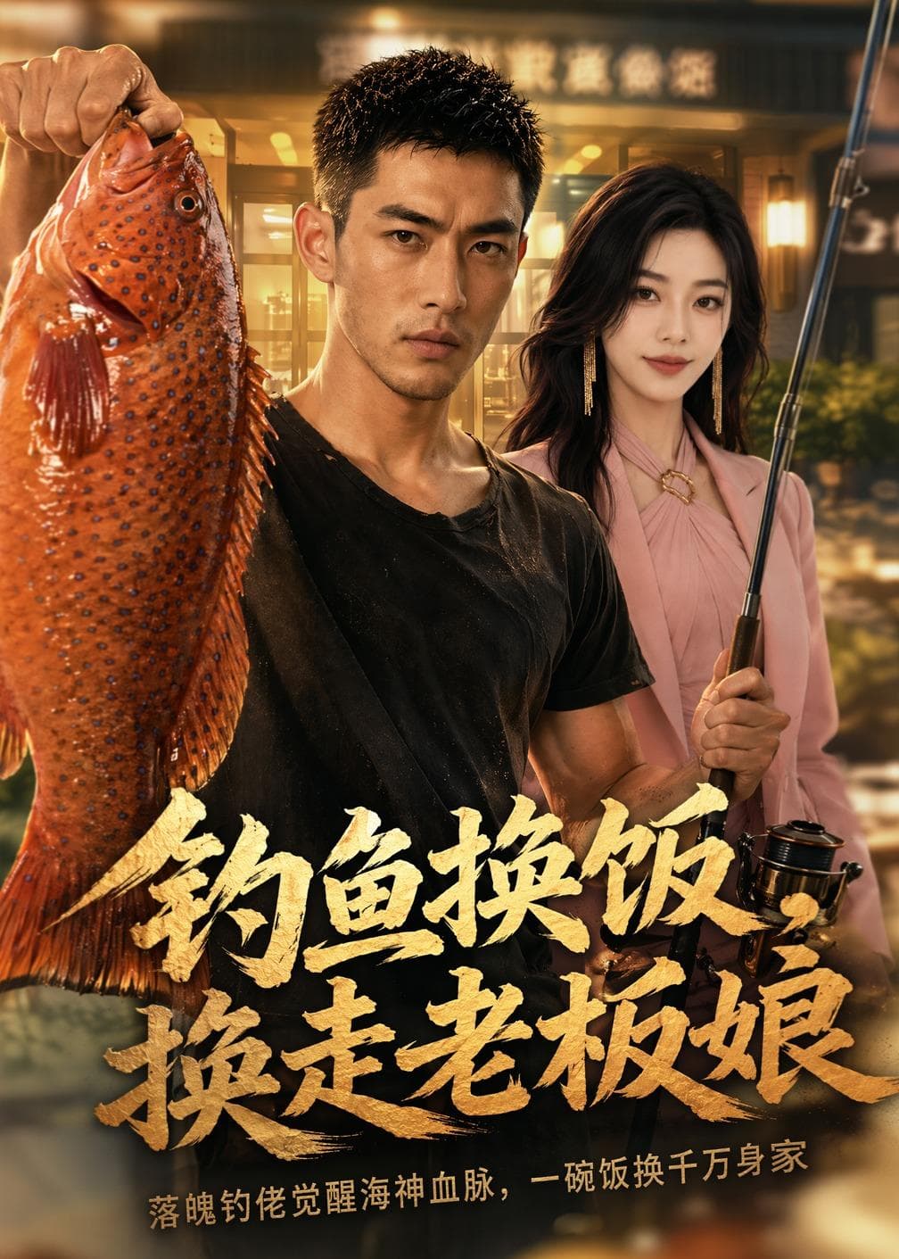 钓鱼换饭，换走老板娘海报