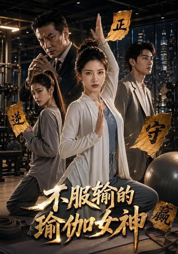 不服输的瑜伽女神海报