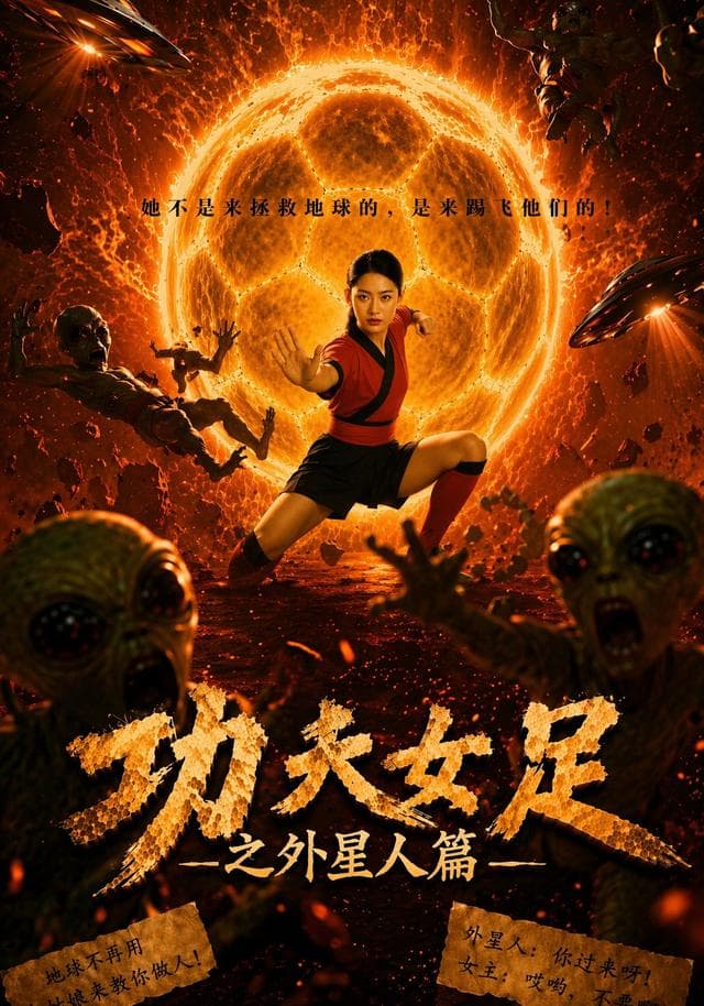 功夫女足之外星人篇海报