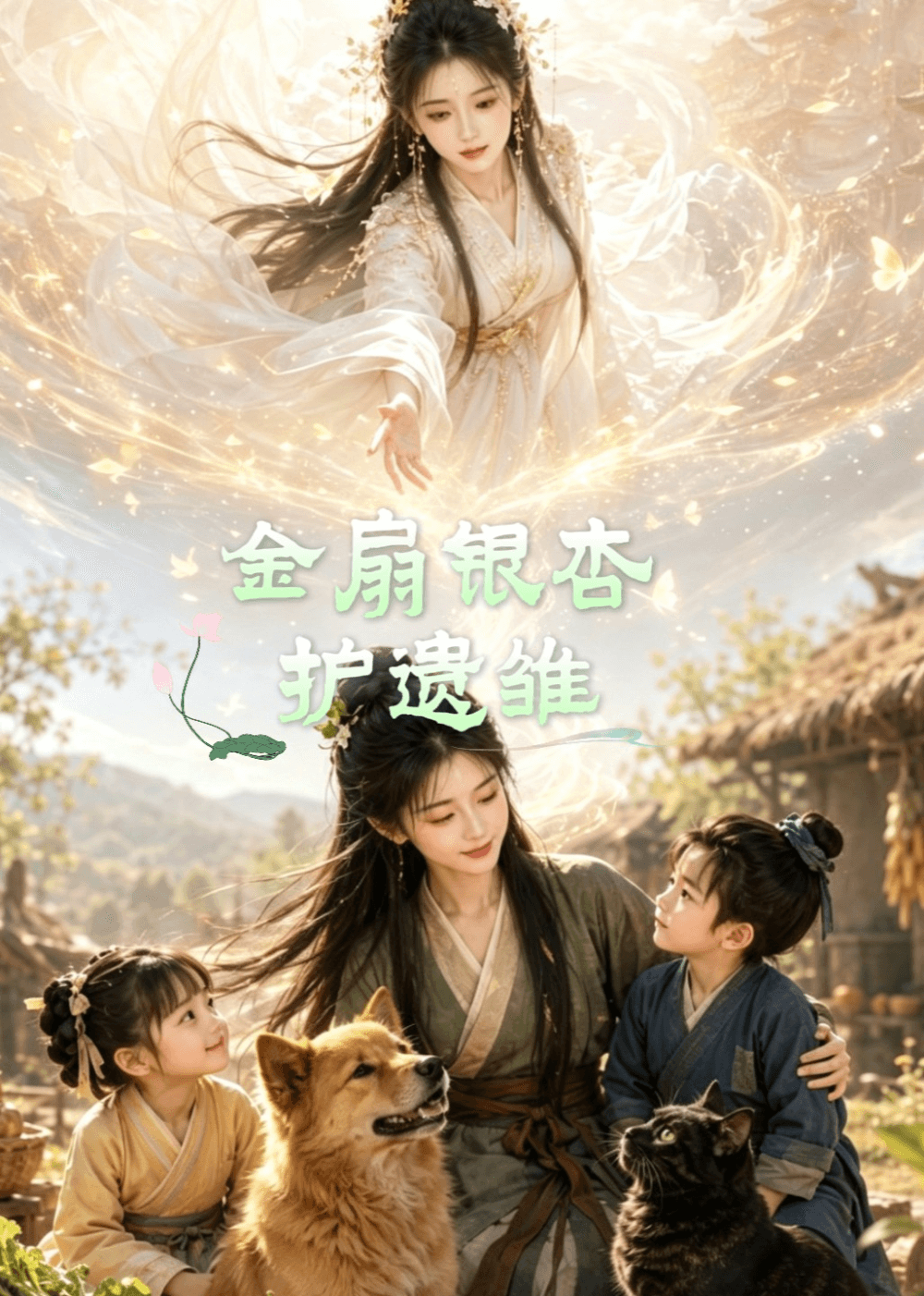 金扇银杏护遗雏海报