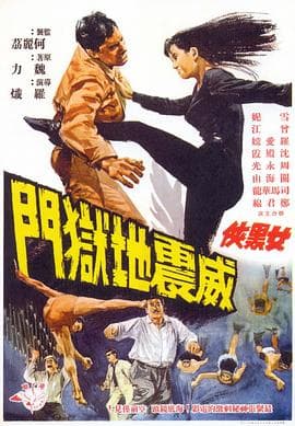 女黑侠威震地狱门粤语海报