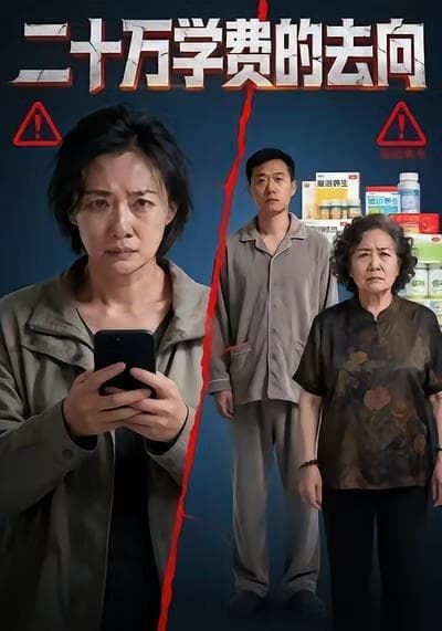 二十万学费的去向海报