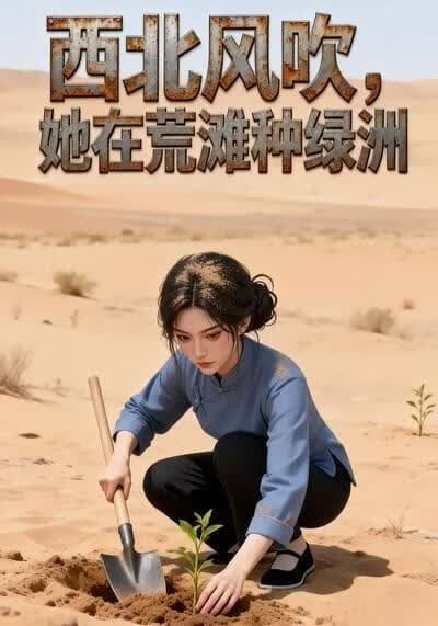 西北风吹，她在荒滩种绿洲海报