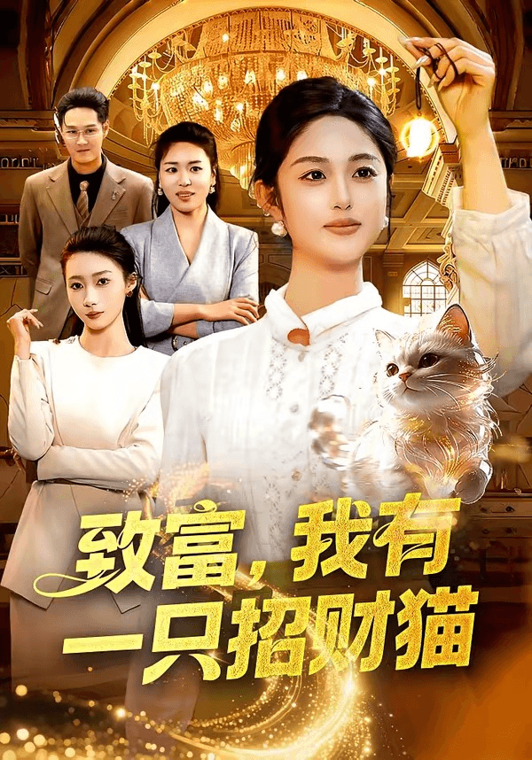 致富，我有一只招财猫海报