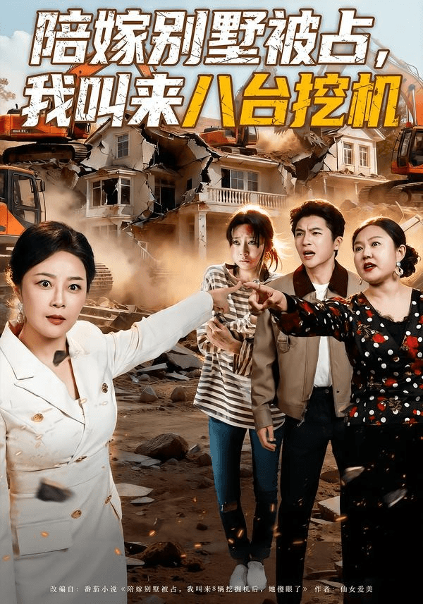 陪嫁别墅被占，我叫来八台挖机海报