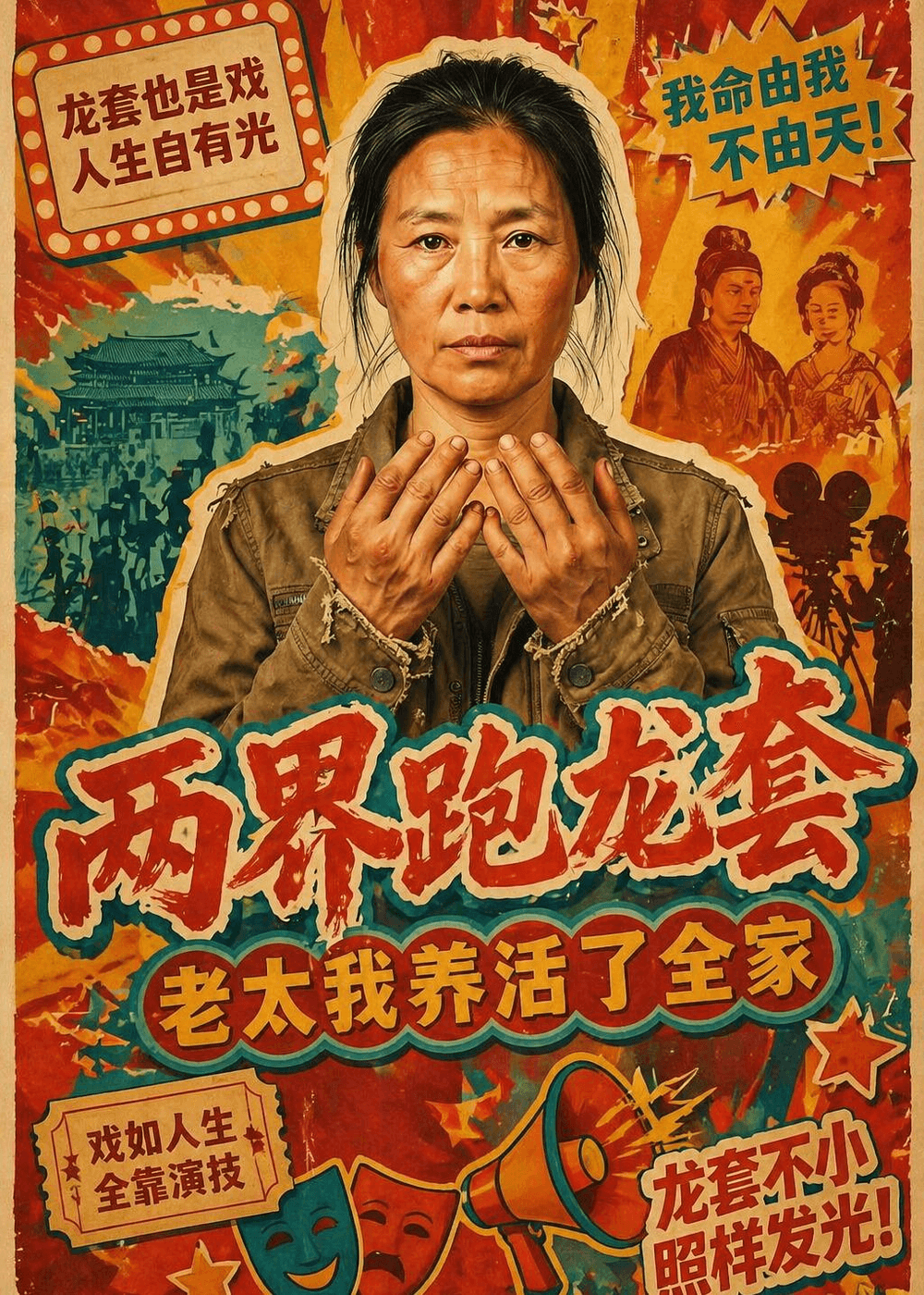 两界跑龙套，老太我养活了全家海报